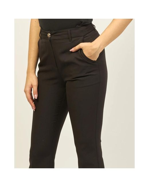 Trousers > wide trousers Yes Zee en coloris Black