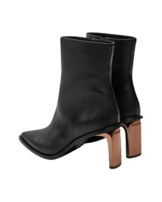 Calvin Klein Black Heeled Boots