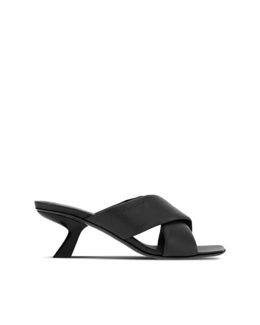 Ferragamo Black Heeled Mules