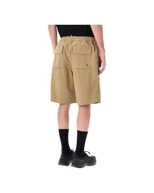 Moncler Natural Casual Shorts for men