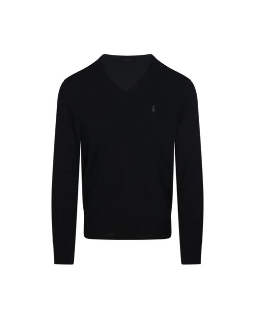 Ralph Lauren Black Round-Neck Knitwear for men