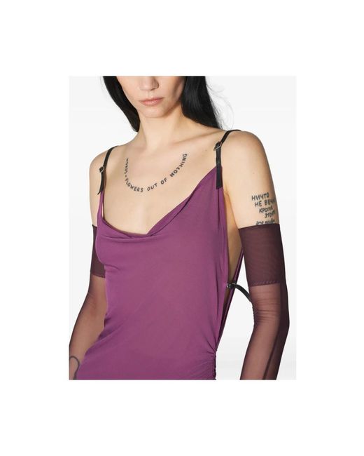 Mugler Purple Party Dresses