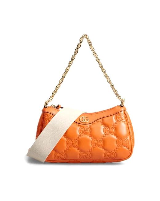 Gucci Orange Stilvolle leder tasche