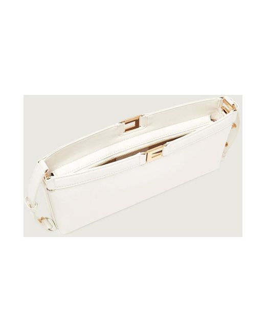 Elisabetta Franchi White Shoulder Bags