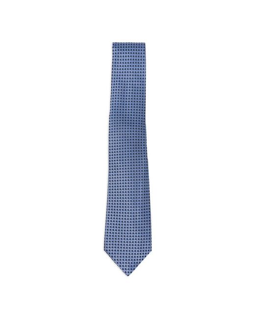 Canali Zijden Jacquard Stropdas in het Blue voor heren