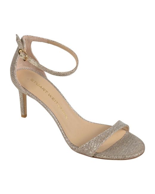 Stuart Weitzman White High Heel Sandals