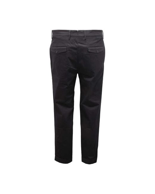 Michael Coal Black Slim-Fit Trousers for men