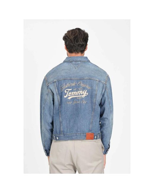 Tommy Hilfiger Blue Denim Jackets for men