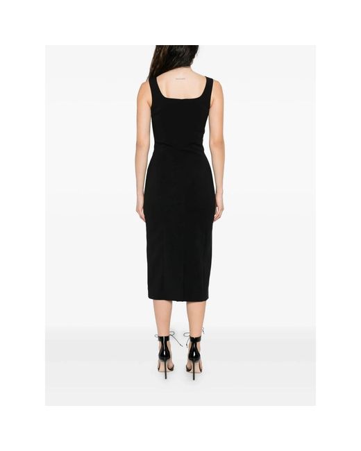 Patrizia Pepe Black Midi Dresses