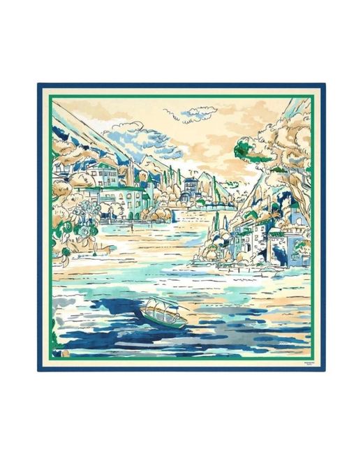 Weekend by Maxmara Green Silk Scarves