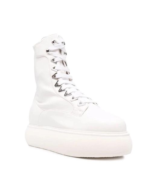 The Attico White Ankle boots