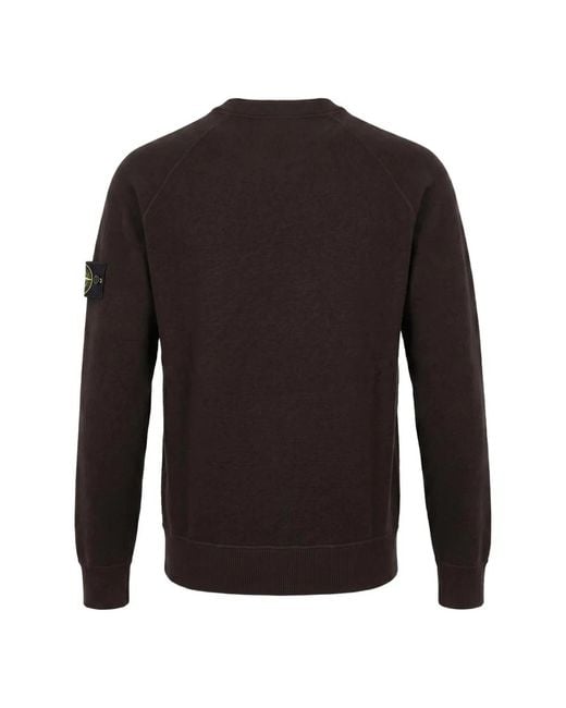 Stone Island Pullover Mit Logo-Patch Und Raglanärmeln in Brown für Herren