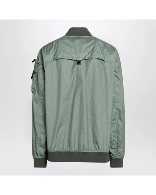 Stone Island Green Bomber Jacket for men