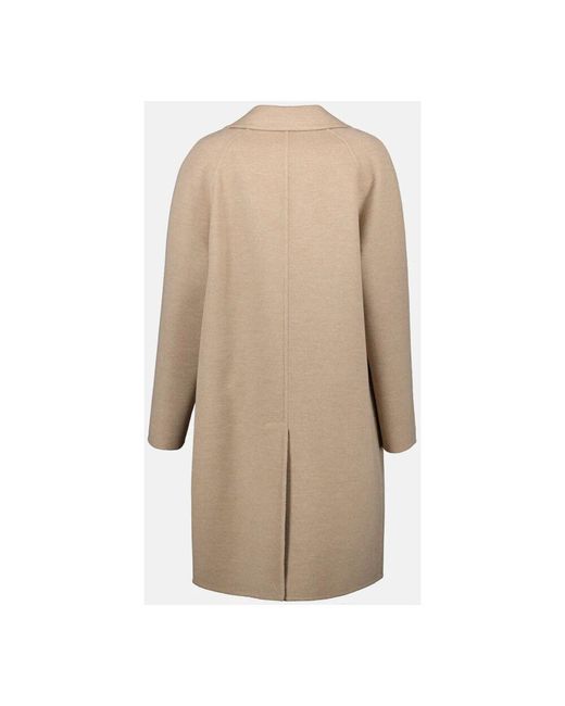 Fendi Natural Wendbarer wollmantel für frauen