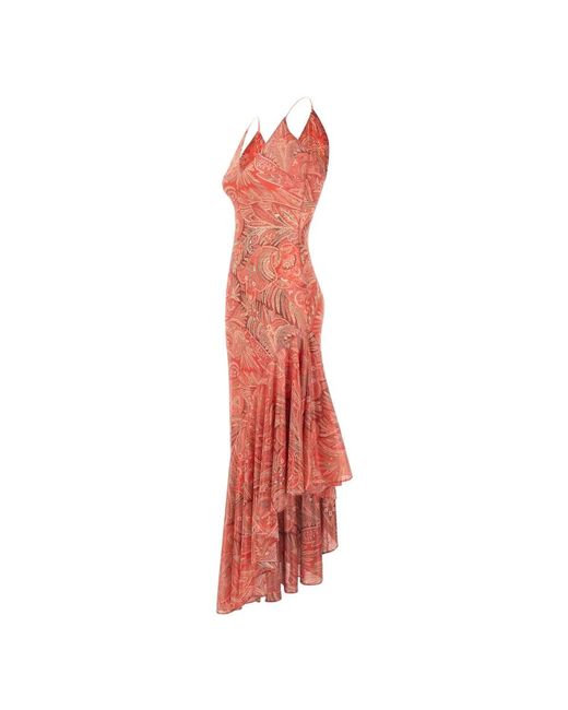 Etro Red Party Dresses