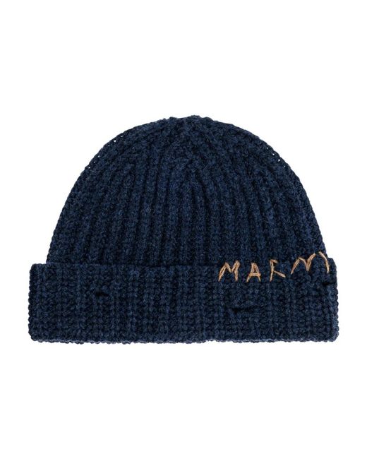Marni Kappe Mit Logo in Blue für Herren