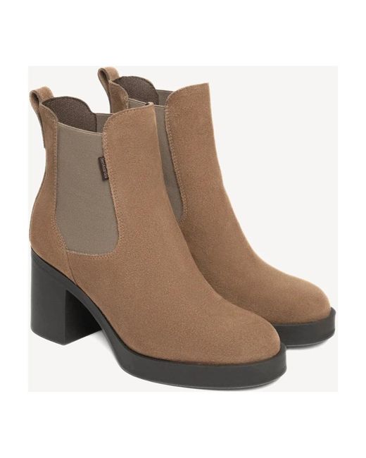 Nero Giardini Brown Heeled Boots