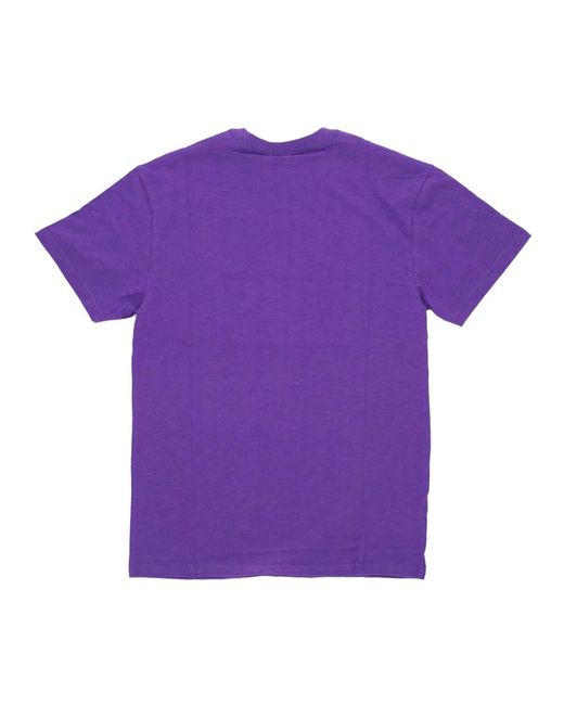 Mitchell & Ness Tops ,Blauw ,Katoen Lsu Tigers Basketbalteam Tee in het Purple voor heren