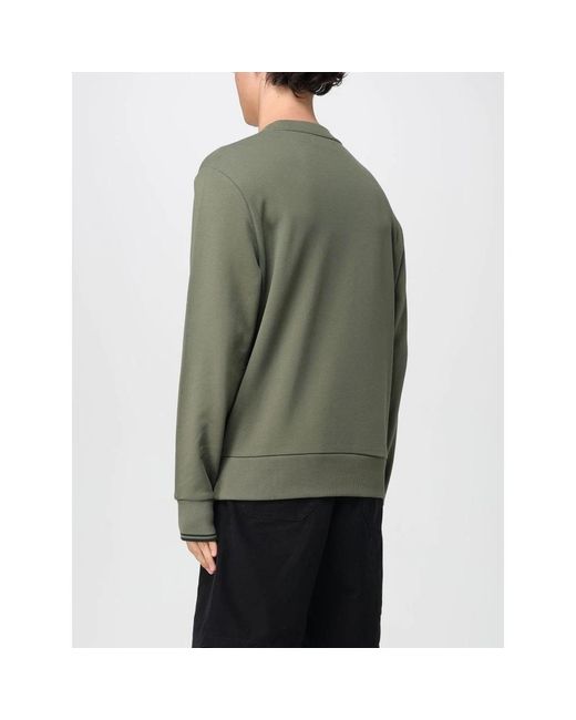 Fred Perry Hoodies & Sweatvesten ,Groen ,Crew Neck Lange Mouw Sweatshirt in het Green voor heren