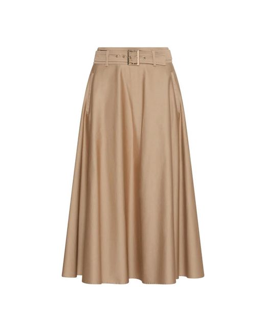 Marella Mlltappeto Midi Rok in het Natural