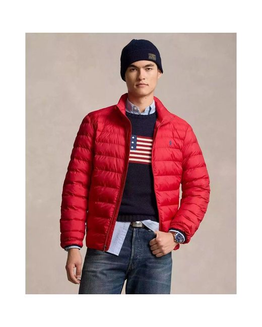 Ralph Lauren Rote steppjacke in Red für Herren