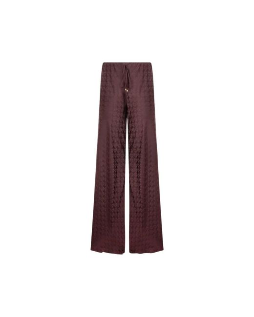 Roberto Cavalli Purple Wide Trousers
