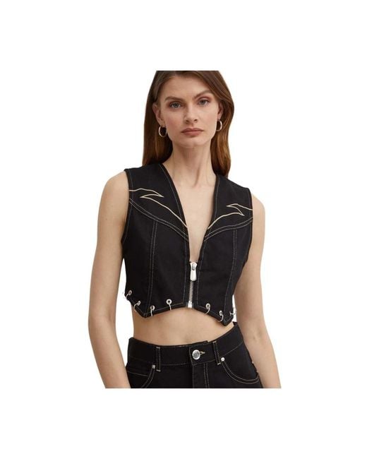 Vests Pinko en coloris Black