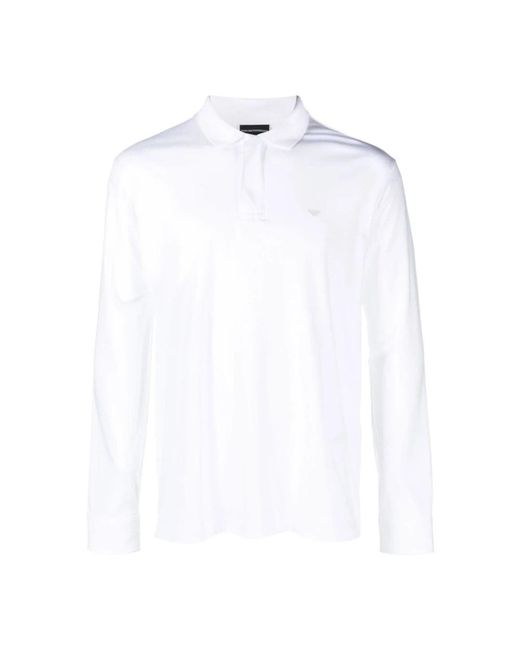 Emporio Armani White Polo Shirts for men
