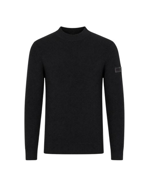 Barbour Black Round-Neck Knitwear for men