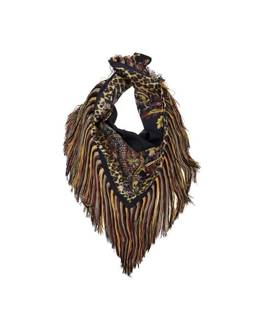 Etro Brown Silk Scarves