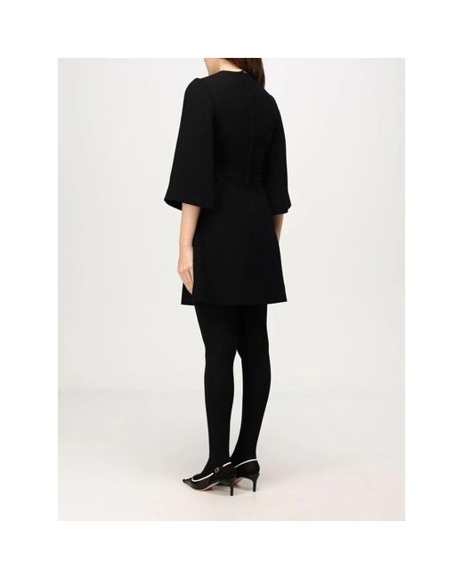 Dolce & Gabbana Black Elegantes Schwarzes A-Linien Kleid
