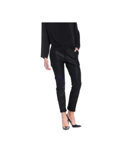 Mason's Black Slim-Fit Trousers
