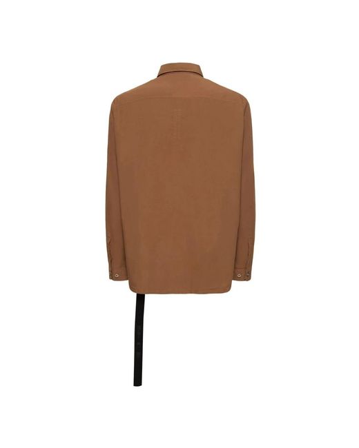 Rick Owens Brown Casual Shirts for men