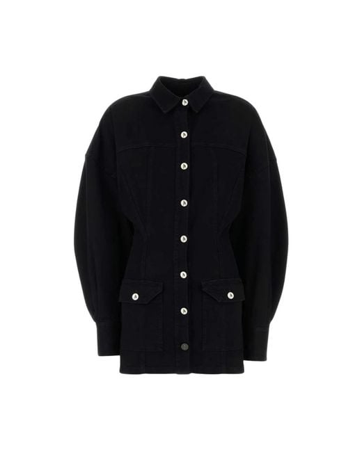 The Attico Black Denim Jackets