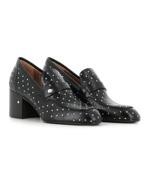 Laurence Dacade Black Schwarze Sandalen Mit Nieten Aus Leder