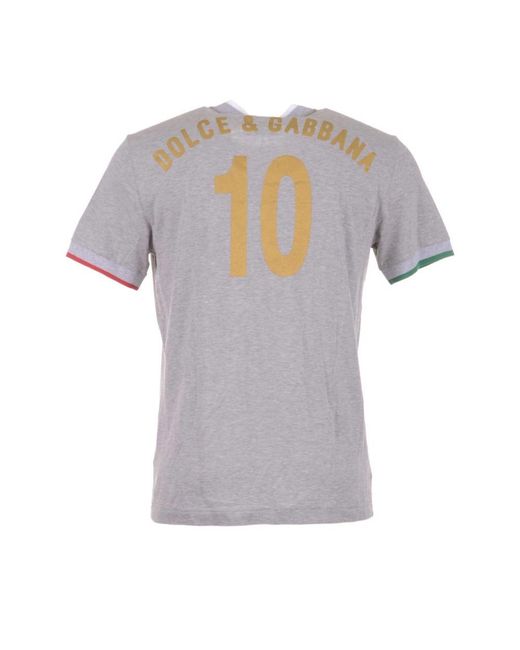 Dolce & Gabbana Gray T-Shirts for men