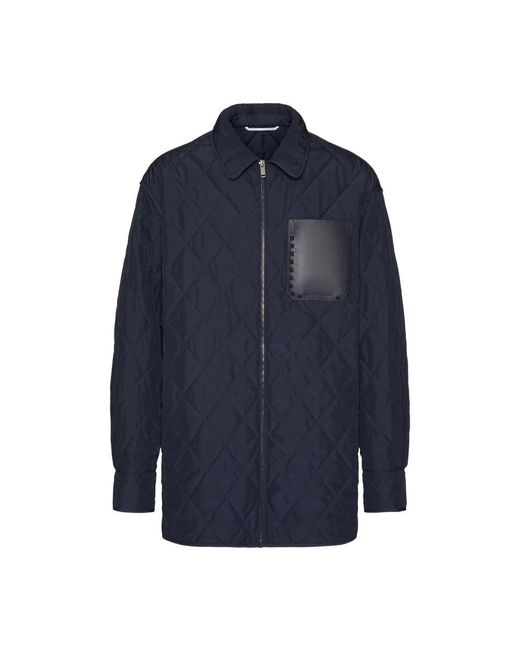 Valentino Garavani Blue Winter Jackets for men