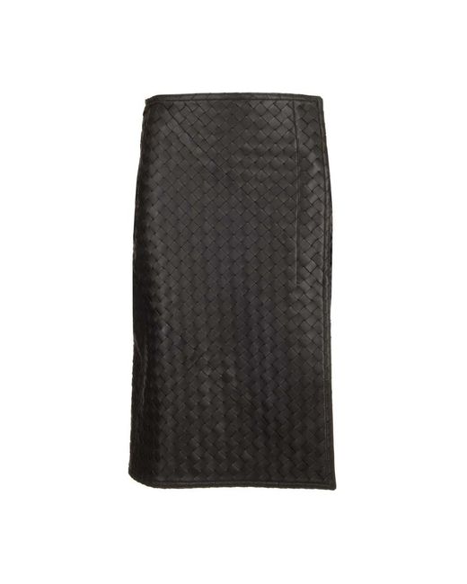 Bottega Veneta Gray Midi Skirts