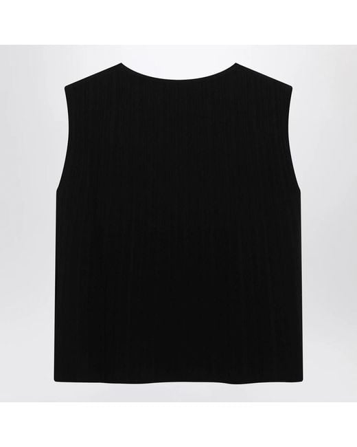 Weekend by Maxmara Black Sleeveless Tops