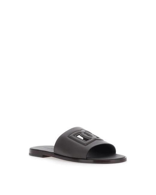 Dolce & Gabbana Brown Sliders for men
