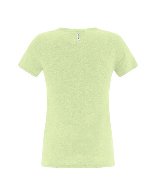 Deha Green Stretch t-shirt apfelgrün rundhals