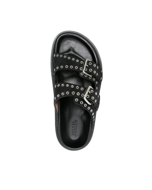 Isabel Marant Black Stilvolle sommer sandalen