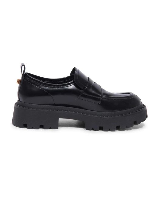 Ash Schoenen ,Zwart ,Studded Zwarte Loafers in het Black