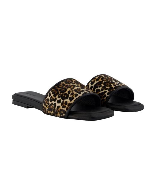 Anine Bing Black Sliders