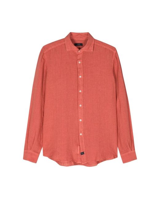 Fay Pink Casual Shirts for men