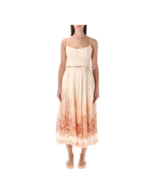 Zimmermann Pink Midi Dresses
