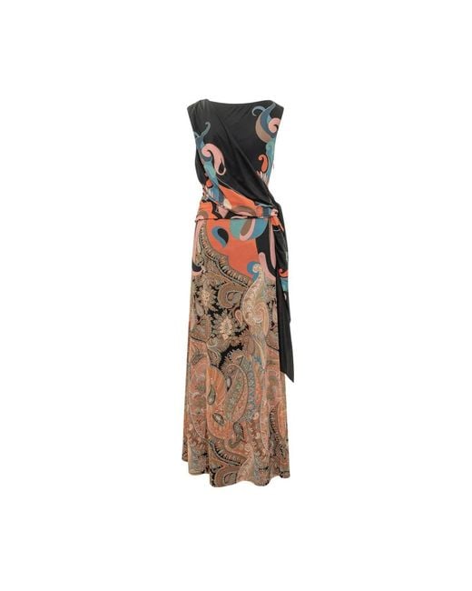 Etro Brown Maxi Dresses