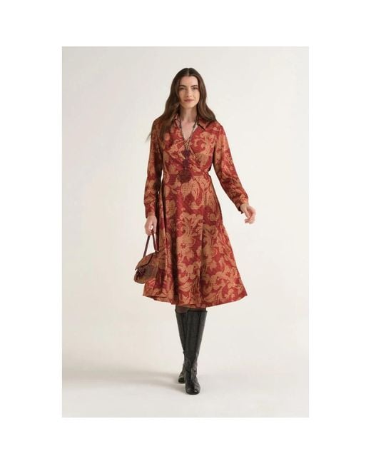 Wrap Dresses Maliparmi de color Red