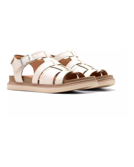 Flat Sandals di Clarks in White