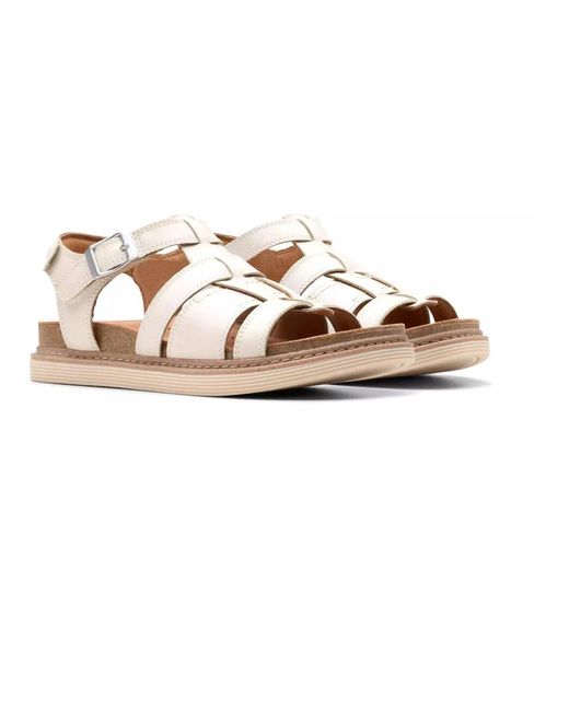 Clarks Schoenen ,Wit ,Leer Off Sandaal in het White